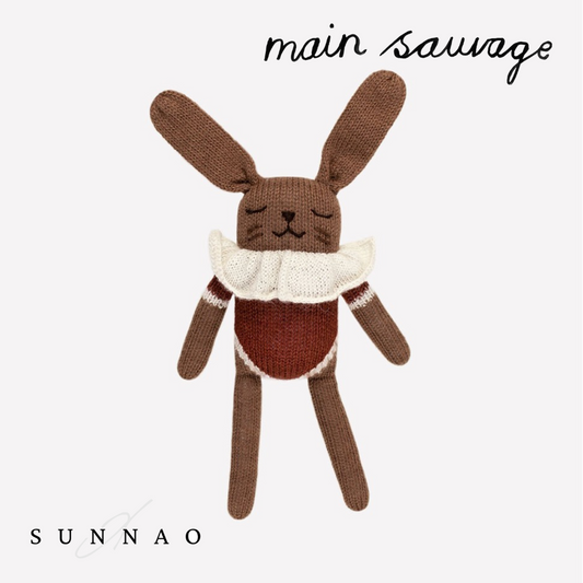 <main sauvage> Bunny knit toy - Sienna bodysuit</main>