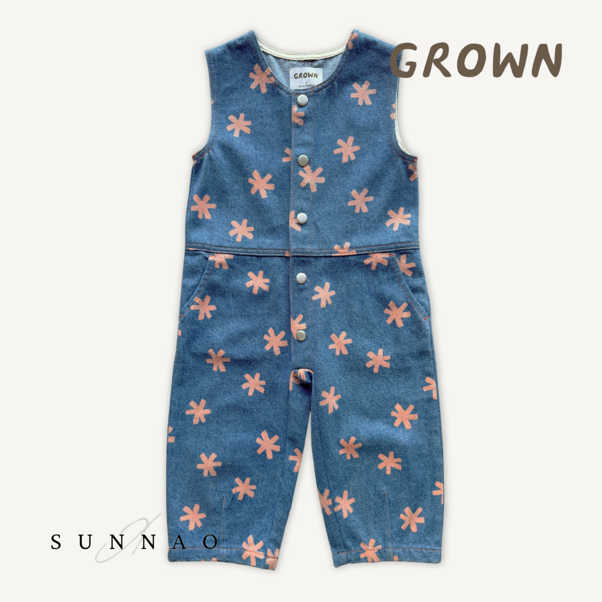 <GROWN> Organic Starlight Denim Jumpsuit