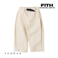 Gallery viewerに画像を読み込む, <FITH> Cotton Twill Side Tuck Pants - Off White
