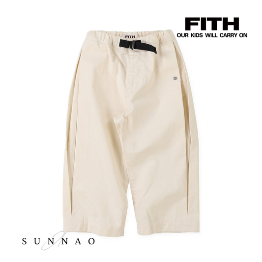 <FITH> Cotton Twill Side Tuck Pants - Off White