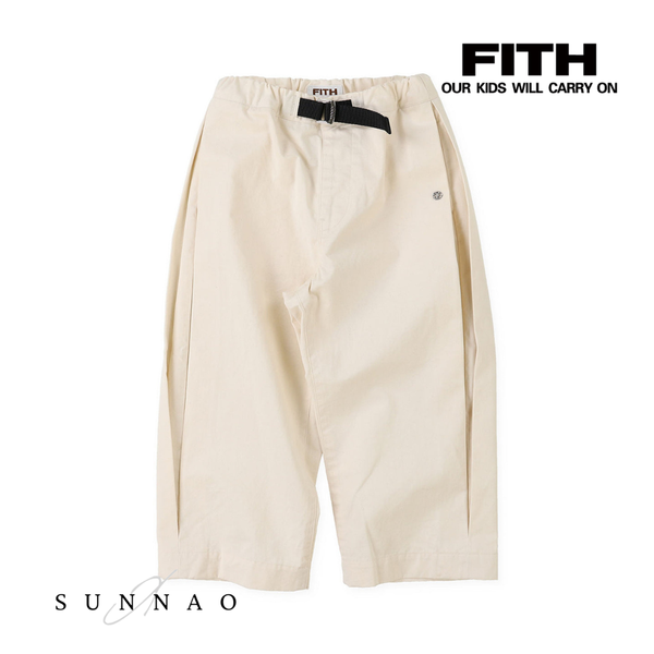 <FITH> Cotton Twill Side Tuck Pants - Off White