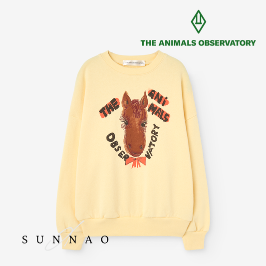 <the animals observatory> KILLIFISH KID SWEATSHIRT SOFT YELLOW　