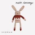 Load image into Gallery viewer, <main sauvage> Bunny knit toy - Sienna jacquard sweater</main>
