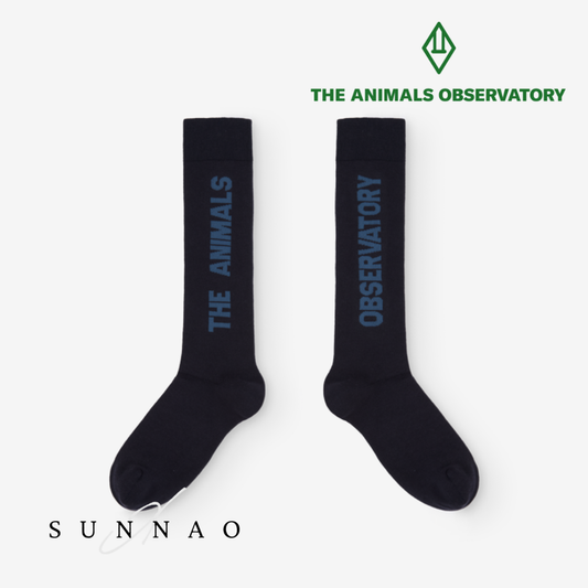 <the animals observatory> WORM KID SOCKS NAVY　