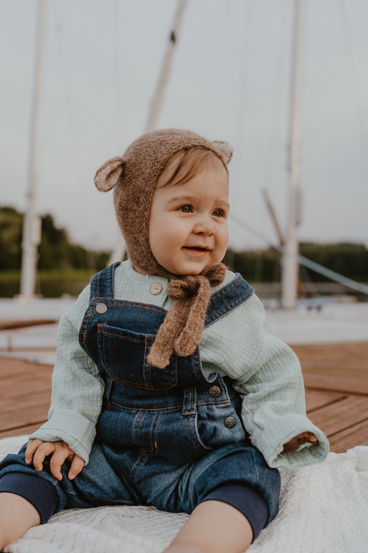 <gang of kids> Fairy hat bonnet - Dark Beige</gang>