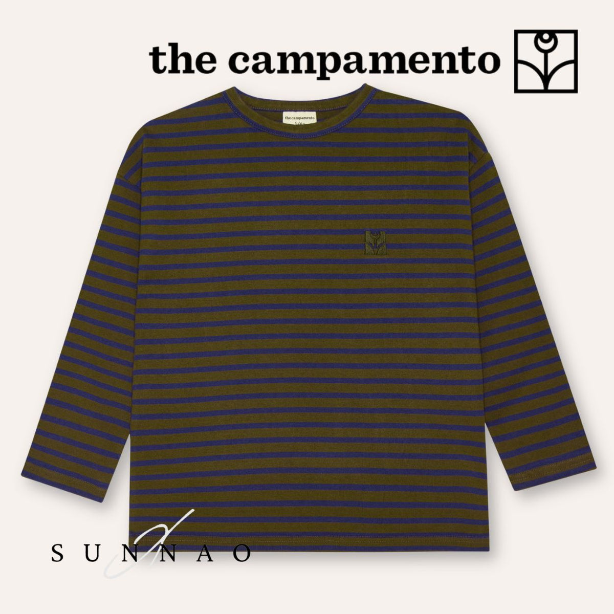 <The Campamento> Blue Stripes The Campamento Tshirt