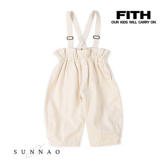 <FITH> Suspender Curved Pants - Off White