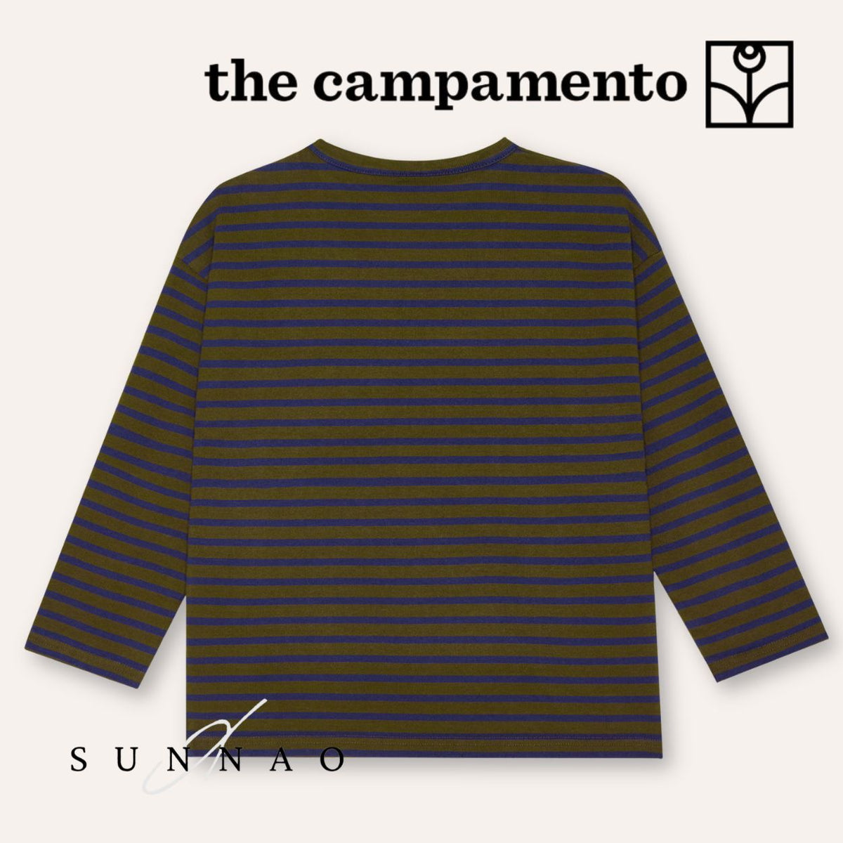 <The Campamento> Blue Stripes The Campamento Tshirt