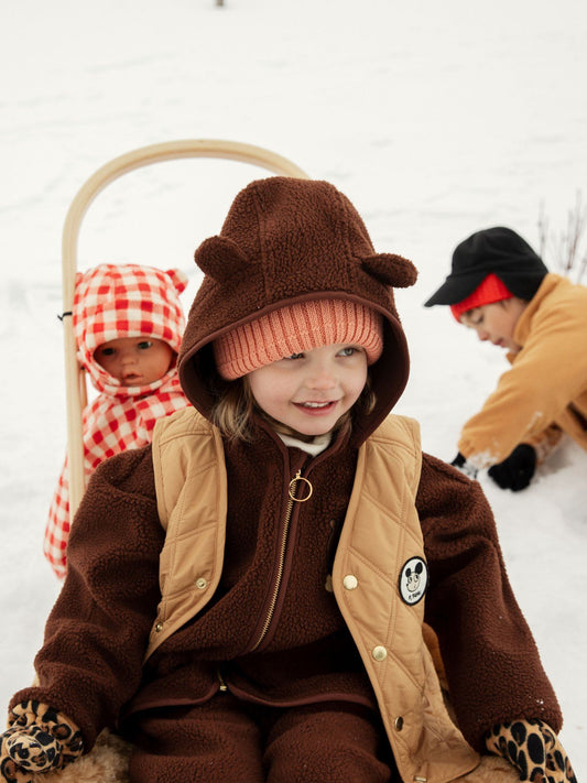 Mini Rodini Knitted Rib Fold Up Hat (48-54)