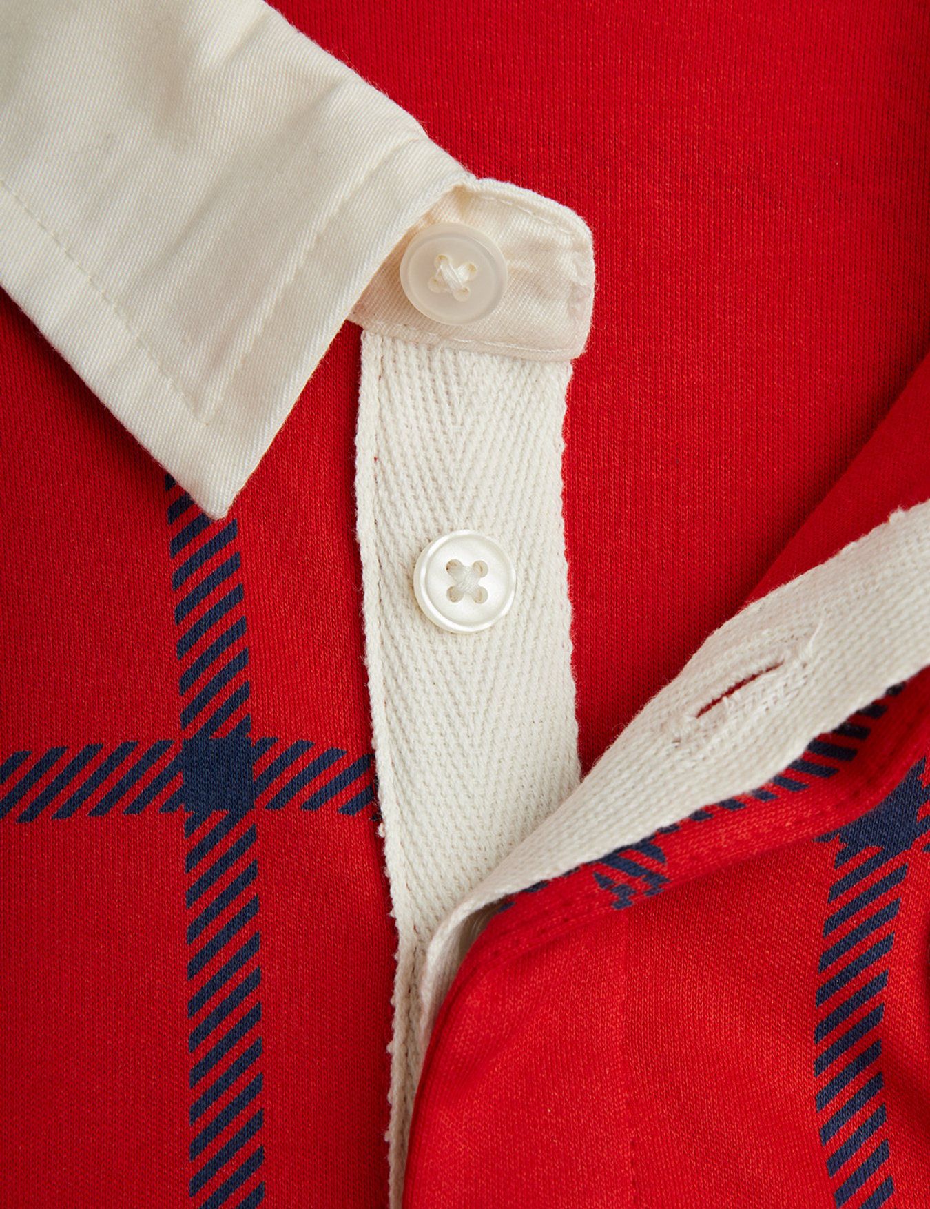 <Mini Rodini> E.T patch rugby shirt