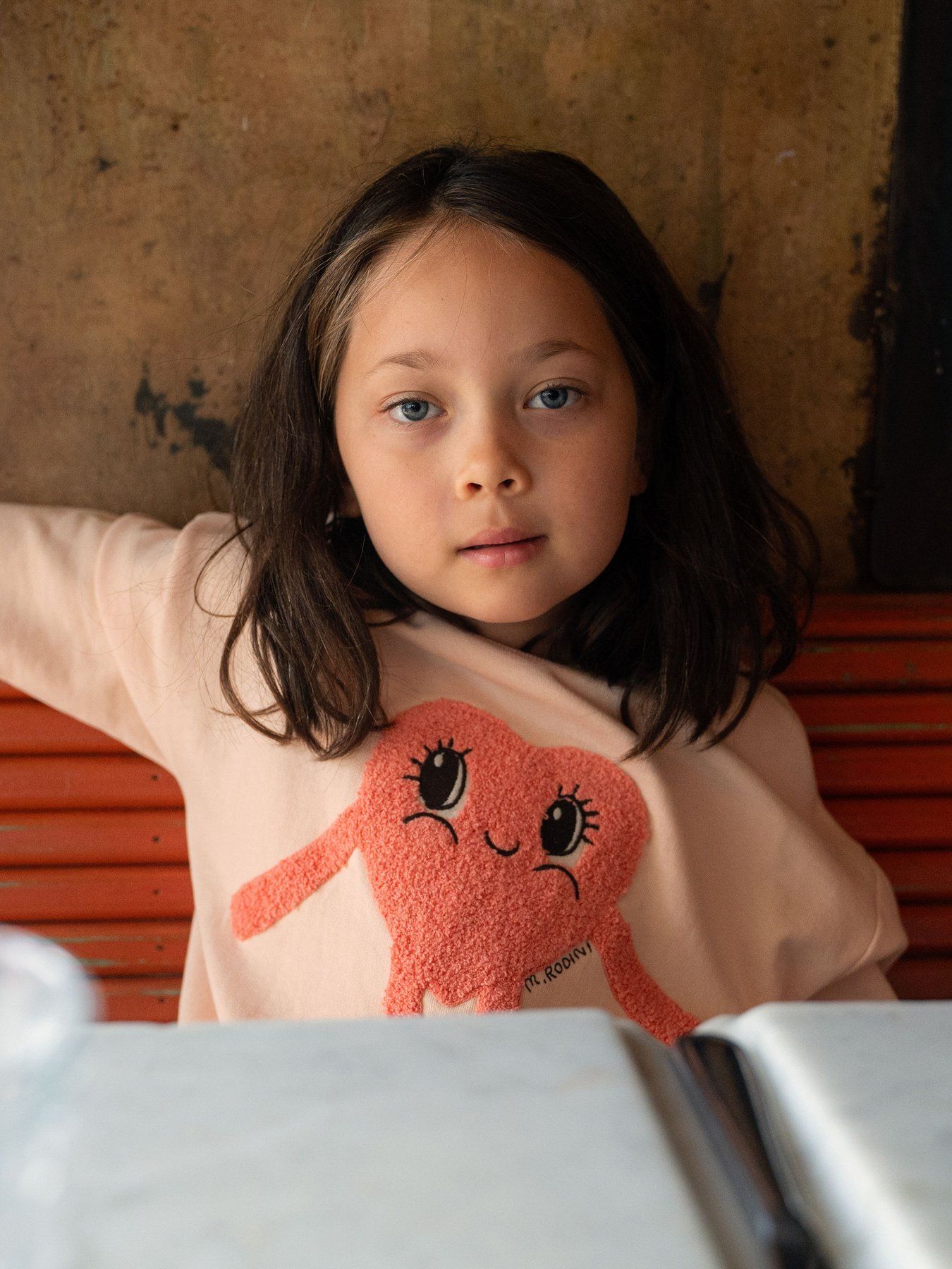 <Mini Rodini>Heart in shoes chenille sweatshirt