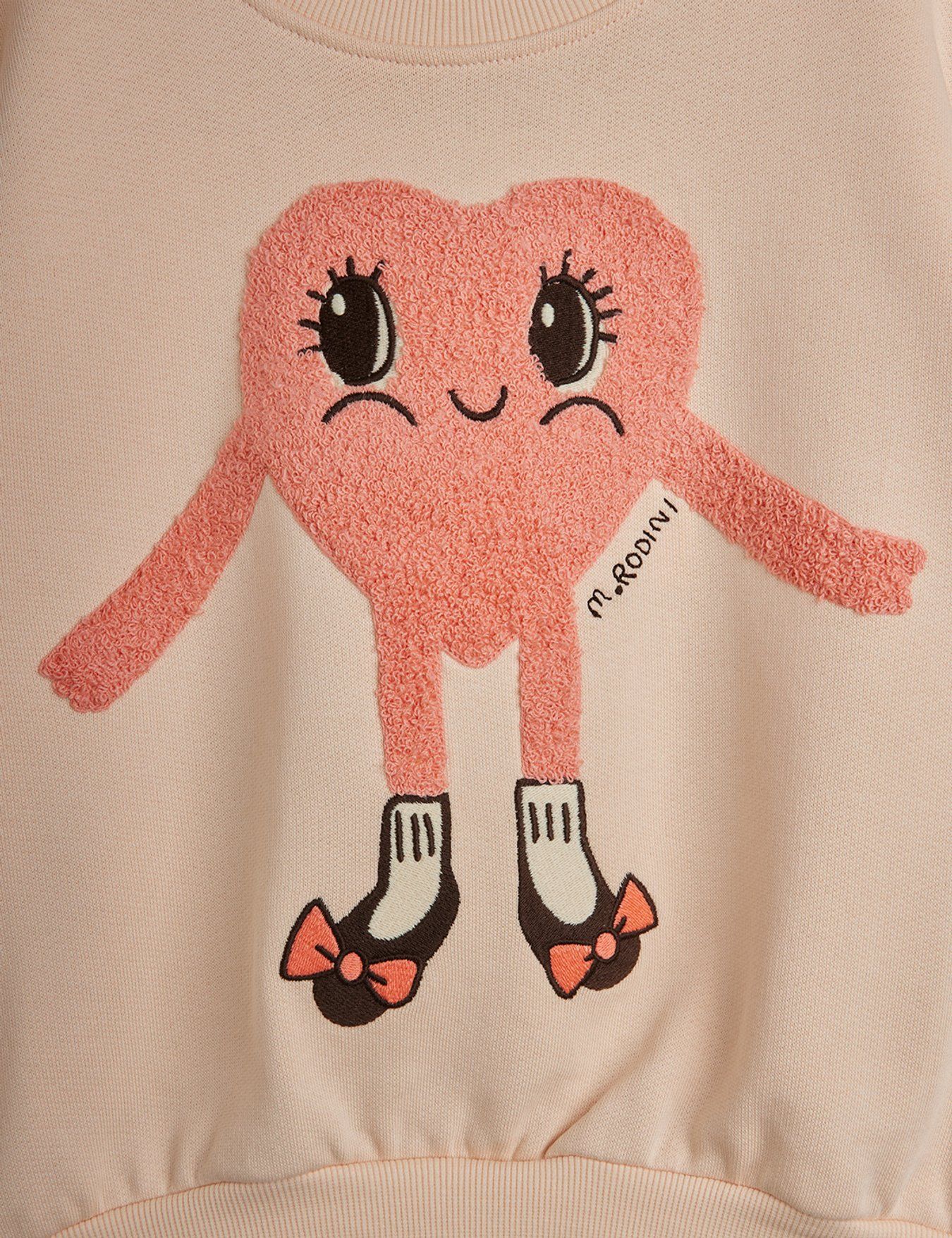 <Mini Rodini>Heart in shoes chenille sweatshirt