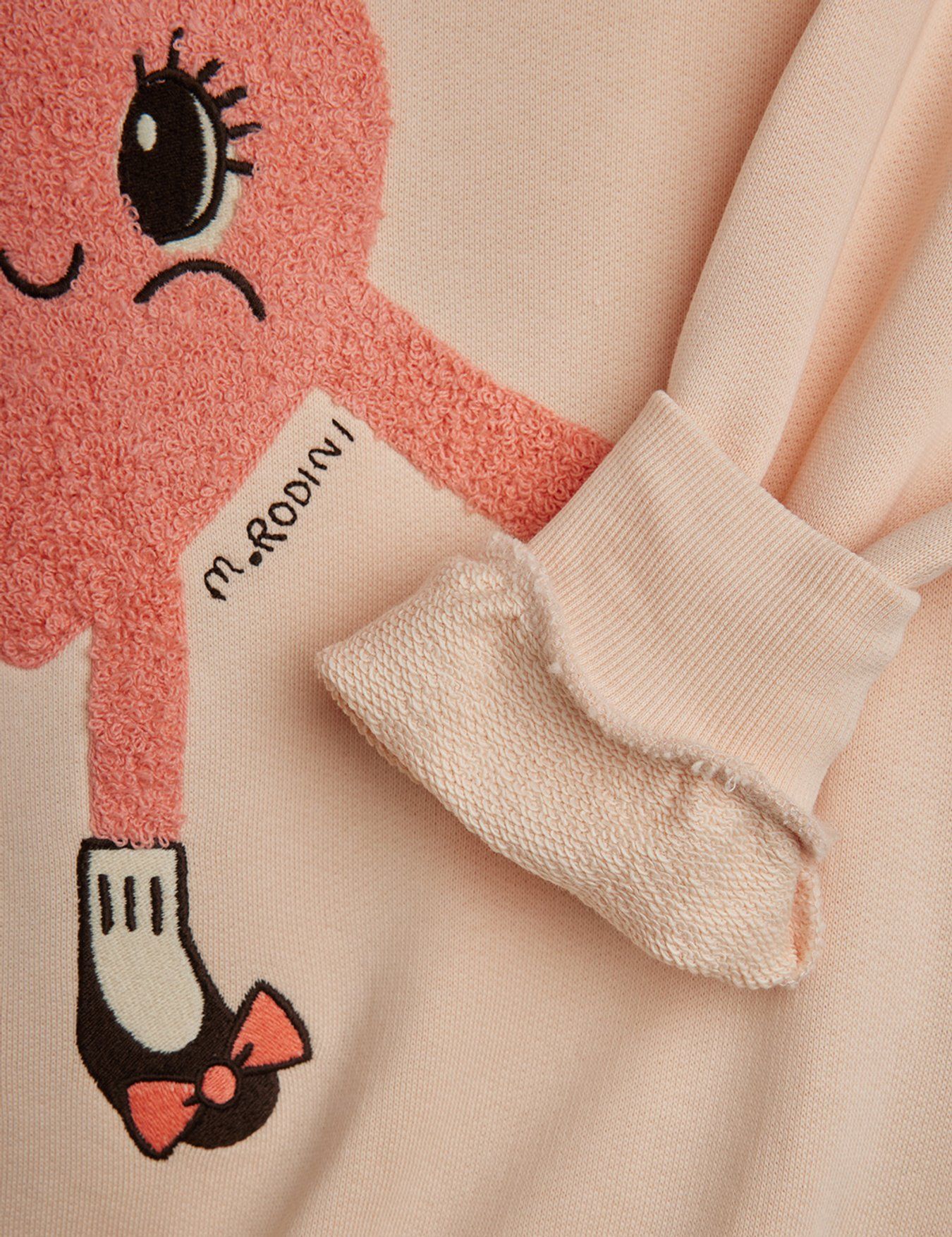 <Mini Rodini>Heart in shoes chenille sweatshirt