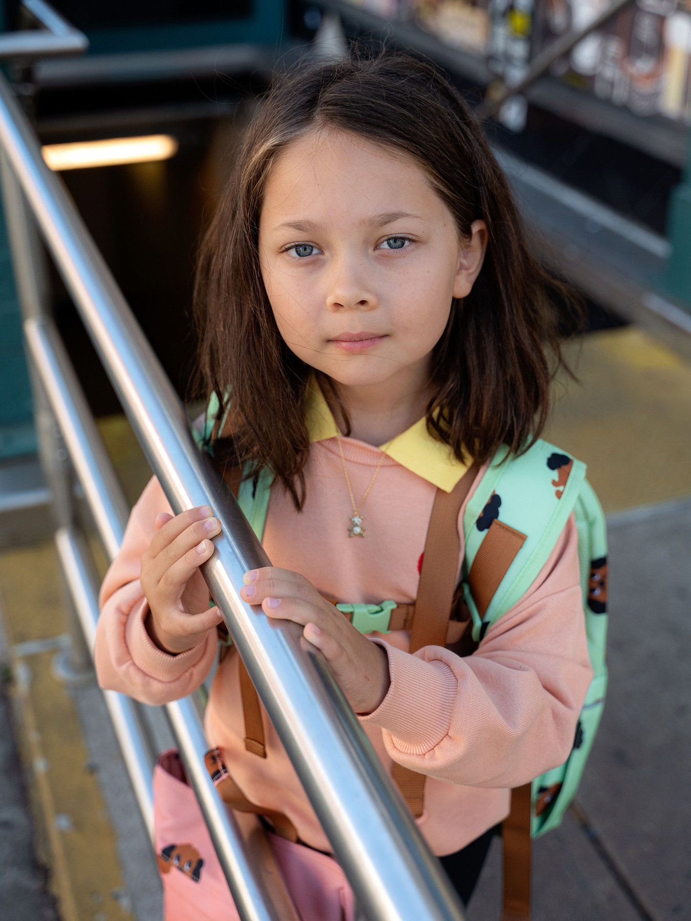 <Mini Rodini> Heart emb collar sweatshirt