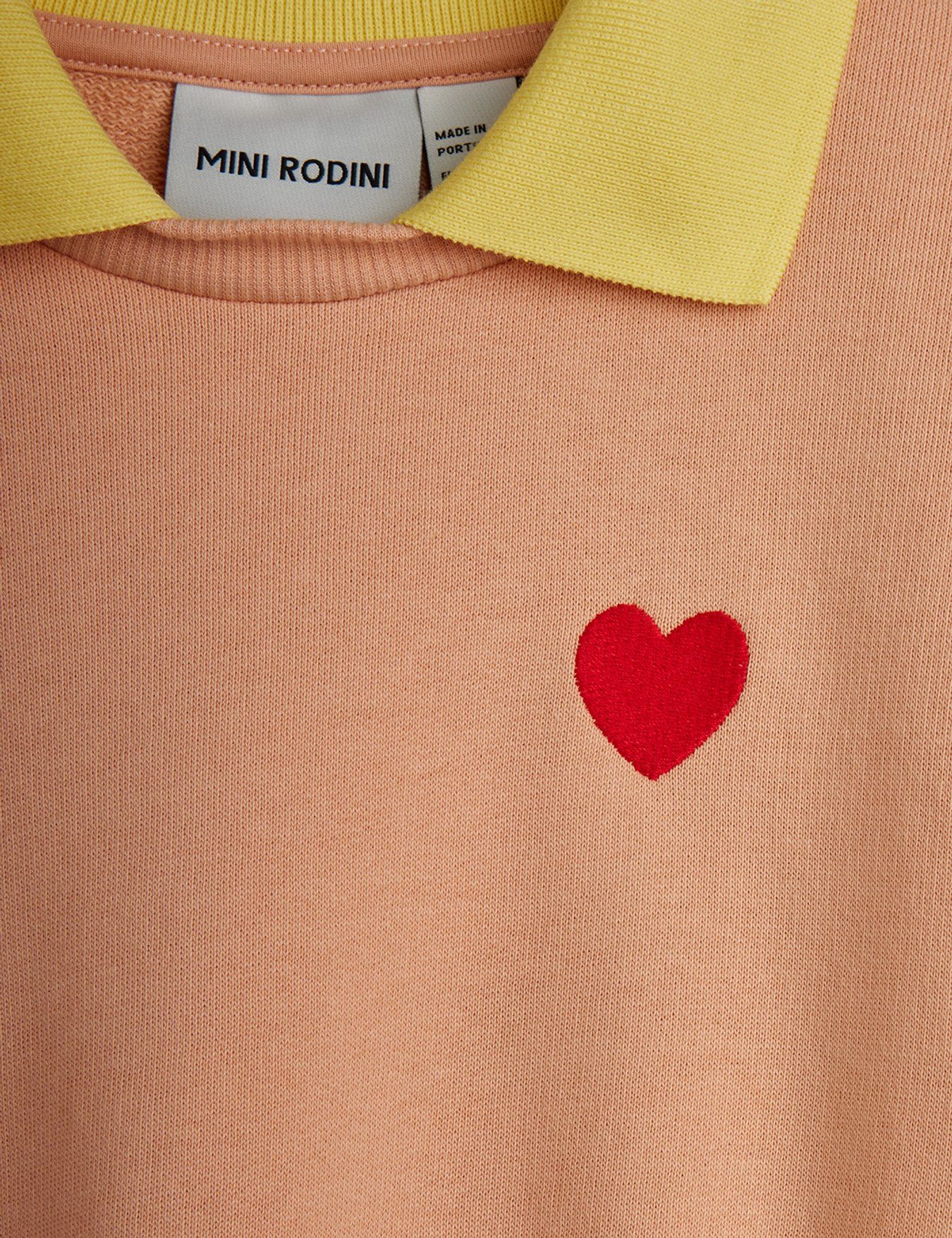 <Mini Rodini> Heart emb collar sweatshirt