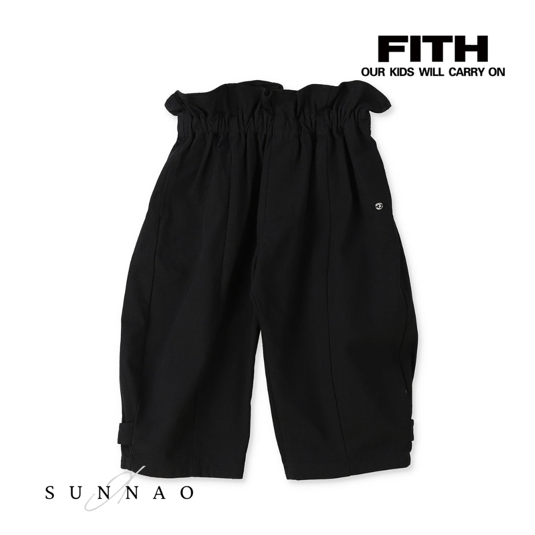 <FITH> Suspender Curved Pants - Black