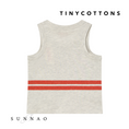 Gallery viewerに画像を読み込む, <TINYCOTTONS> TANK TOP LOGO STRIPES（2-8Y）
