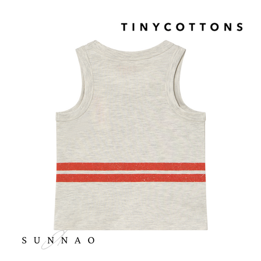 <TINYCOTTONS> TANK TOP LOGO STRIPES（2-8Y）