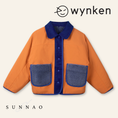 Load image into Gallery viewer, <Wynken> FAUX FUR REVERISBLE JACKET - TOBACCO / BLUE　
