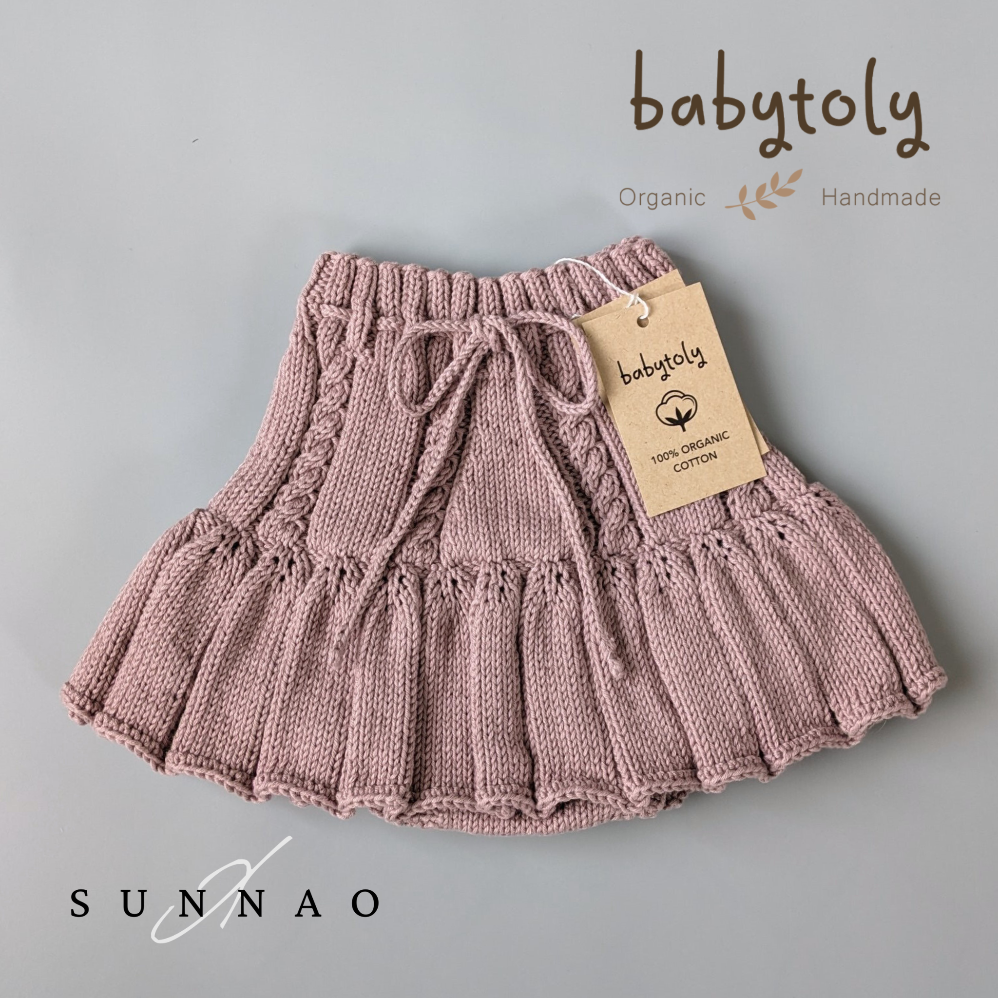 <Babytoly>Ivy skirt - DUSTY ROSE-Babytoly-SUNNAO