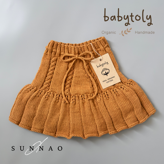 <Babytoly>Ivy skirt - GOLDEN BROWN