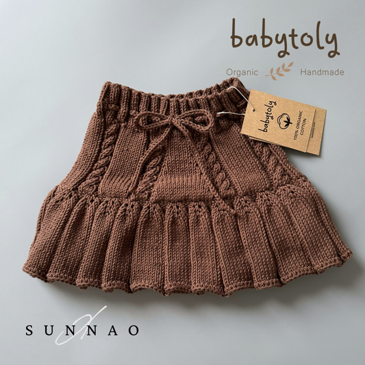 <Babytoly>Ivy skirt - WALNUT