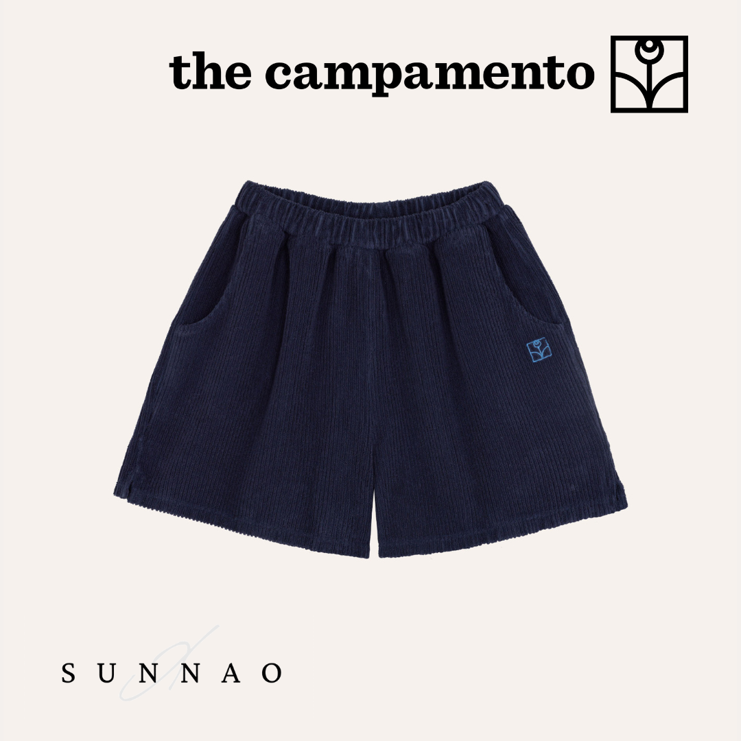 <The Campamento>BLUE TERRY KIDS SHORTS（2-8Y）