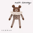 Gallery viewerに画像を読み込む, <Main Sauvage>Teddy knit toy - Oat pyjamas
