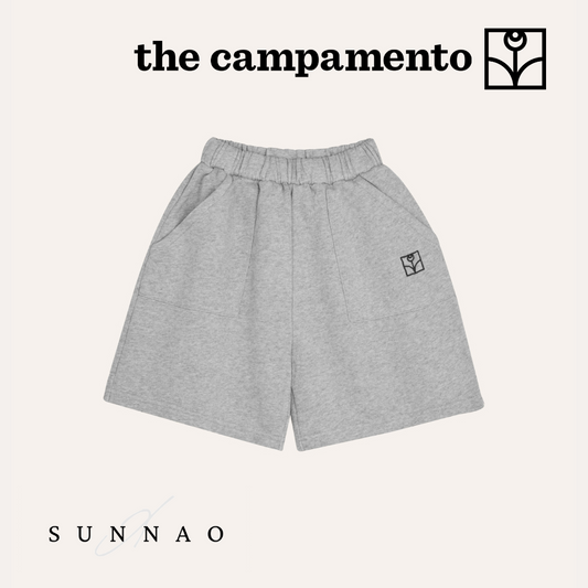 <The Campamento>GREY KIDS SHORTS（2-8Y）