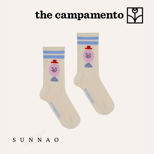 <The Campamento>MR. HAPPY MAN KIDS SOCKS（3-8Y）