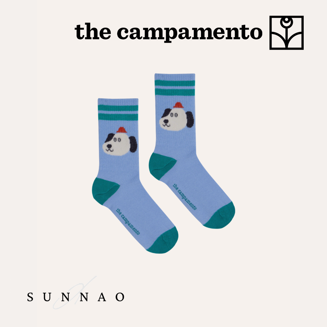 <The Campamento>DOG KIDS SOCKS（3-8Y）