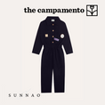 Gallery viewerに画像を読み込む, <The Campamento>BLUE WASHED LONG SLEEVES KIDS OVERALL（2-8Y）
