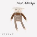 Load image into Gallery viewer, <main sauvage> Lamb knit toy - Oat overalls</main>
