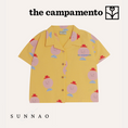 Gallery viewerに画像を読み込む, <The Campamento>MR. HAPPY MAN ALLOVER KIDS SHIRT（12M-8Y）
