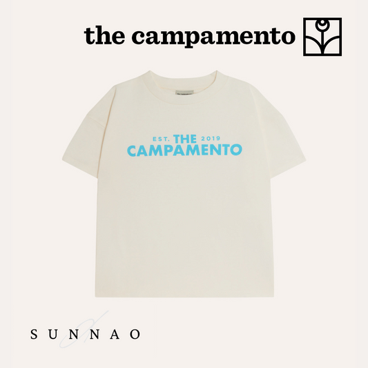 <The Campamento>THE CAMPAMENTO WHITE KIDS TSHIRT（2-8Y）