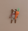 Load image into Gallery viewer, <Main Sauvage>Teddy knit toy - Siena plaid shirt
