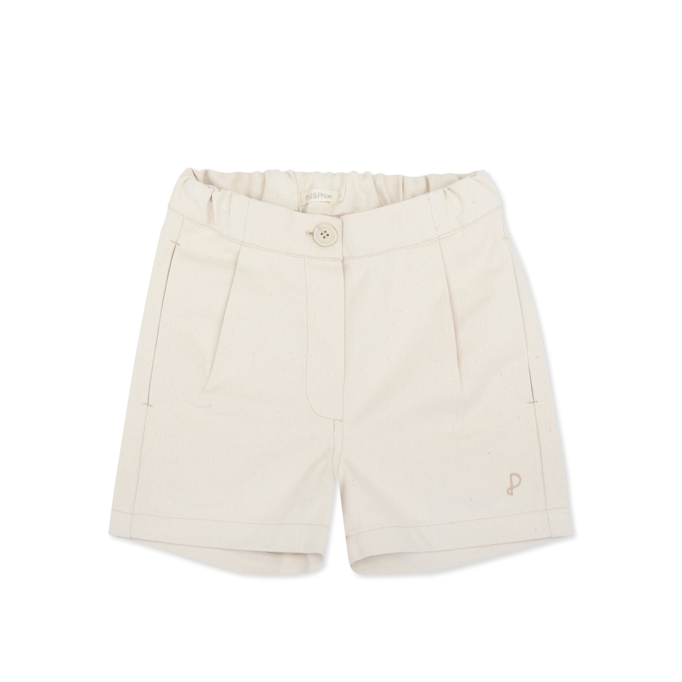 <Phil&Phae>Undyed twill shorts - natural（2-8Y）