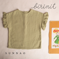 Gallery viewerに画像を読み込む, <Birinit Petit> Pistachio bambula blouse（4Y）
