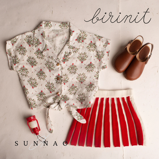 <Birinit Petit> Lobatos bow shirt（6Y）