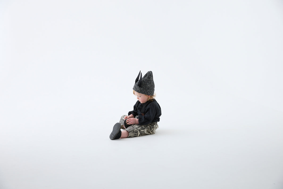 <eLfinFolk> Nep Yarn Beast Beanie by CA4LA - black