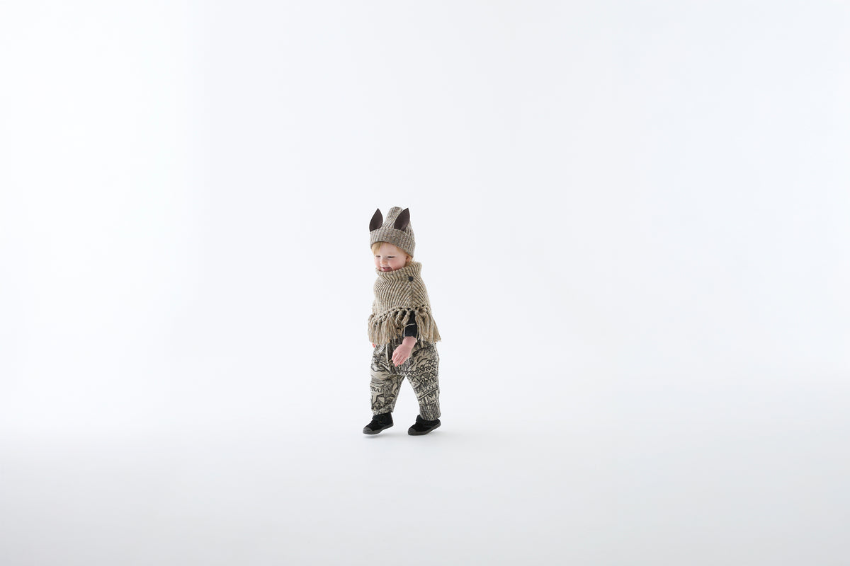 <eLfinFolk> Nep Yarn Beast Beanie by CA4LA - brown