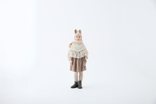 <eLfinFolk> Nep Yarn Beast Beanie by CA4LA - pink beige