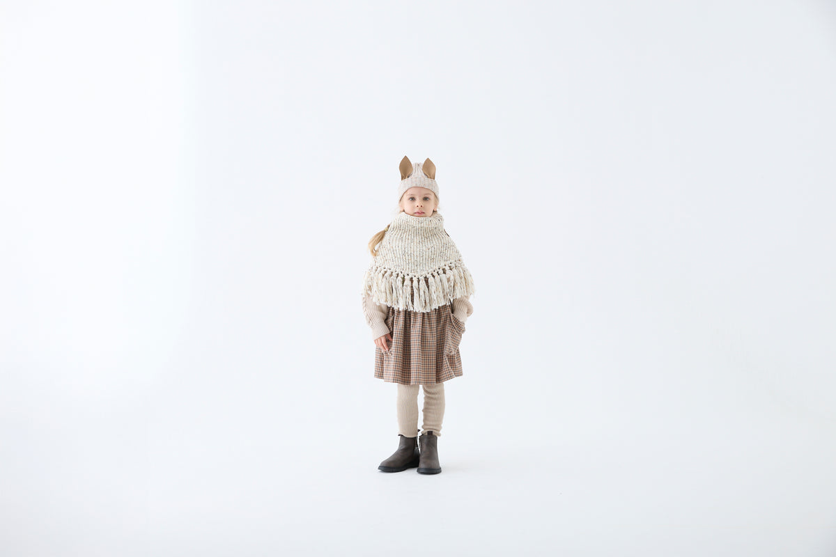 <eLfinFolk>Loose Knee-Hight Socks - ecru