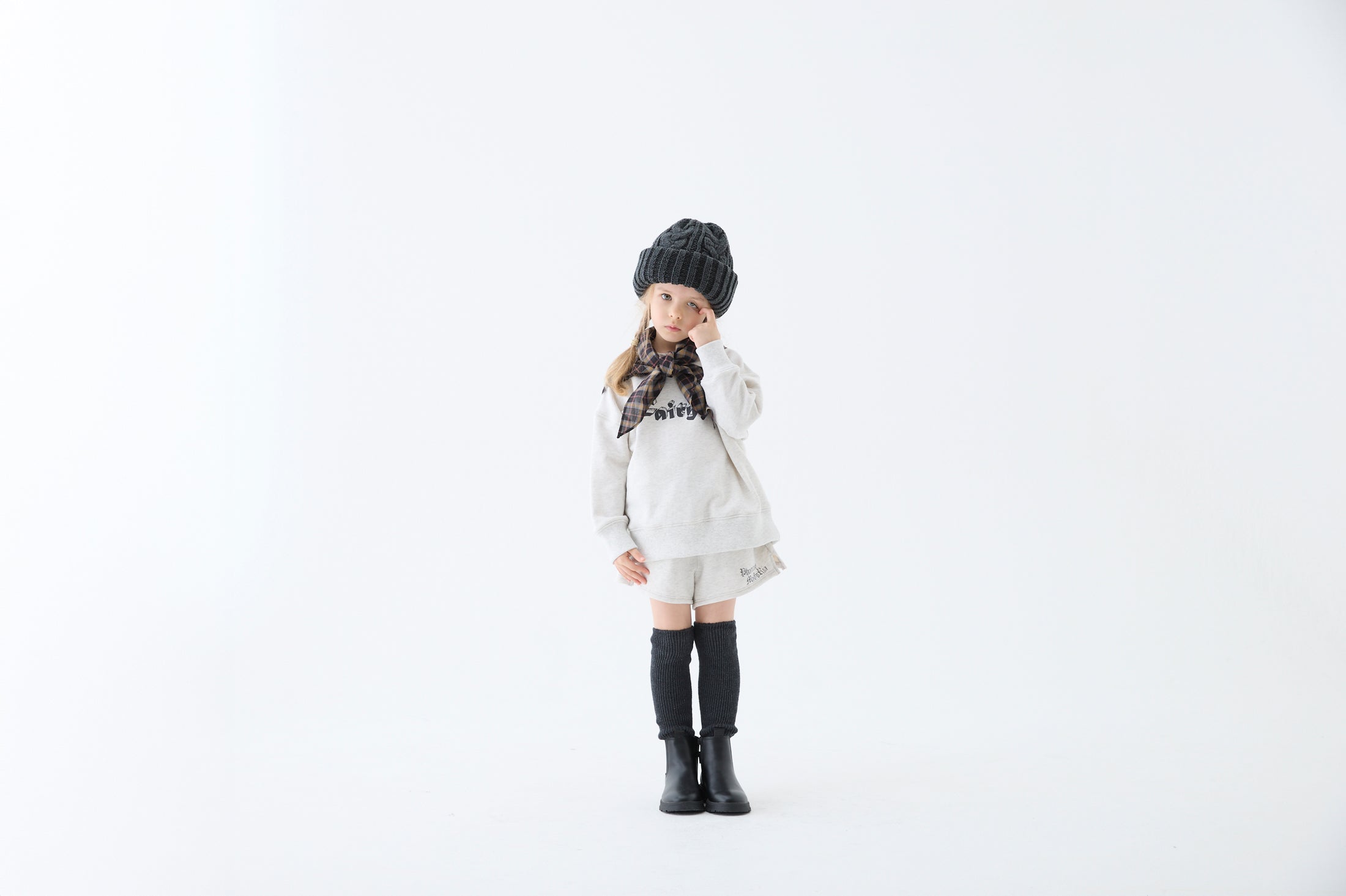<eLfinFolk>Loose Knee-Hight Socks - dark brown