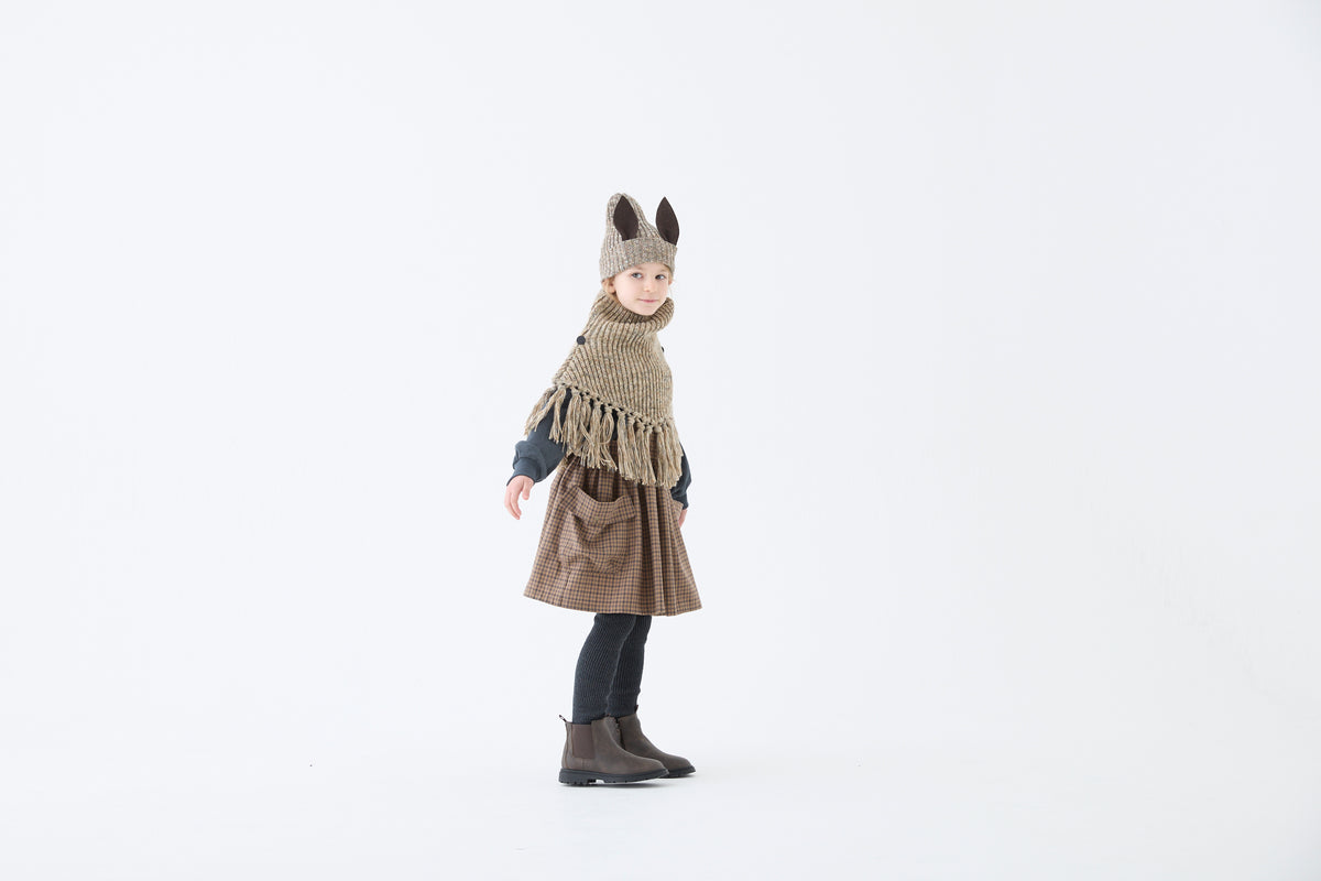 <eLfinFolk>Loose Knee-Hight Socks - dark brown