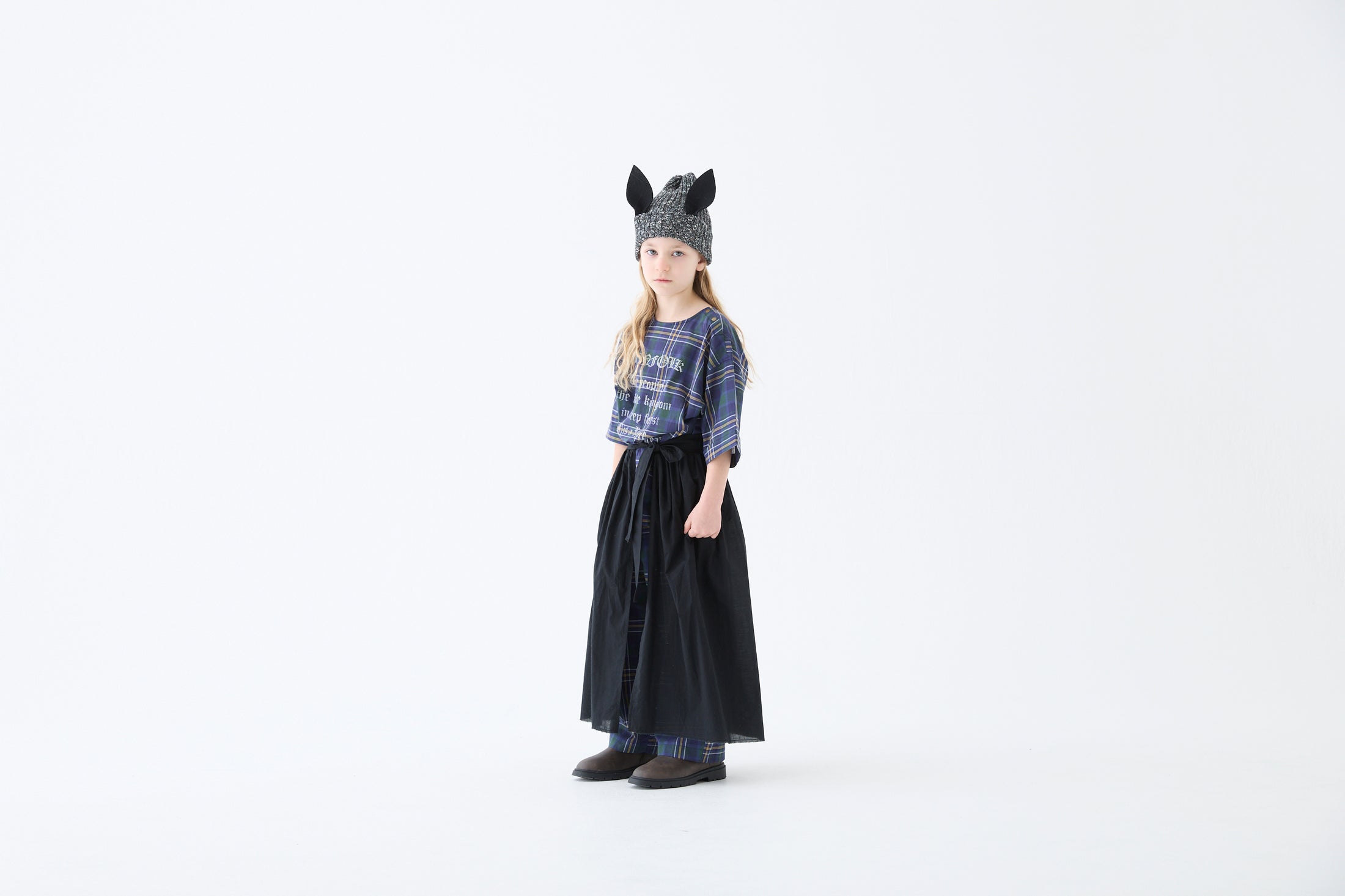 <eLfinFolk> Nep Yarn Beast Beanie by CA4LA - black