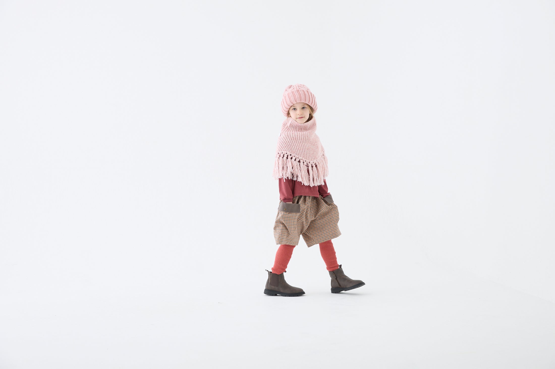 <eLfinFolk>Loose Knee-Hight Socks - coral
