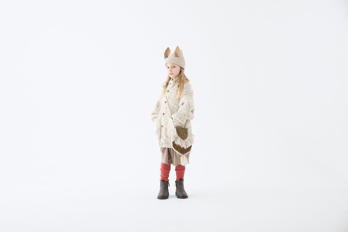 <eLfinFolk>Loose Knee-Hight Socks - coral