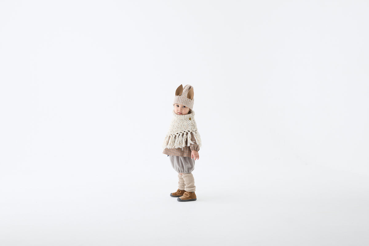 <eLfinFolk> Nep Yarn Beast Beanie by CA4LA - pink beige