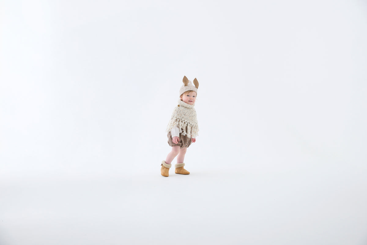 <eLfinFolk> Nep Yarn Beast Beanie by CA4LA - pink beige